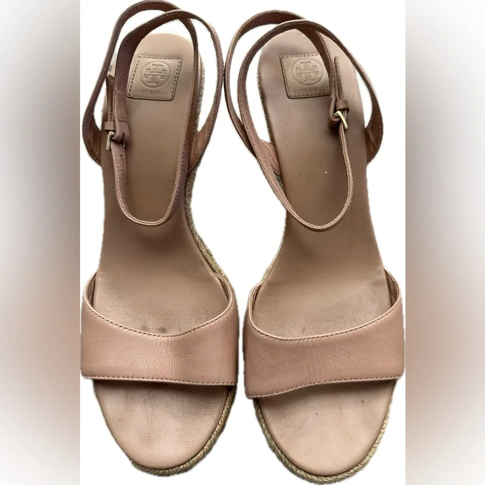 Tory Burch Leather Wedges